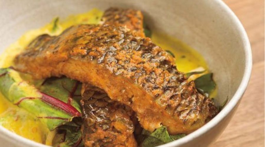 Yogurt and Ginger Curry Tilapia